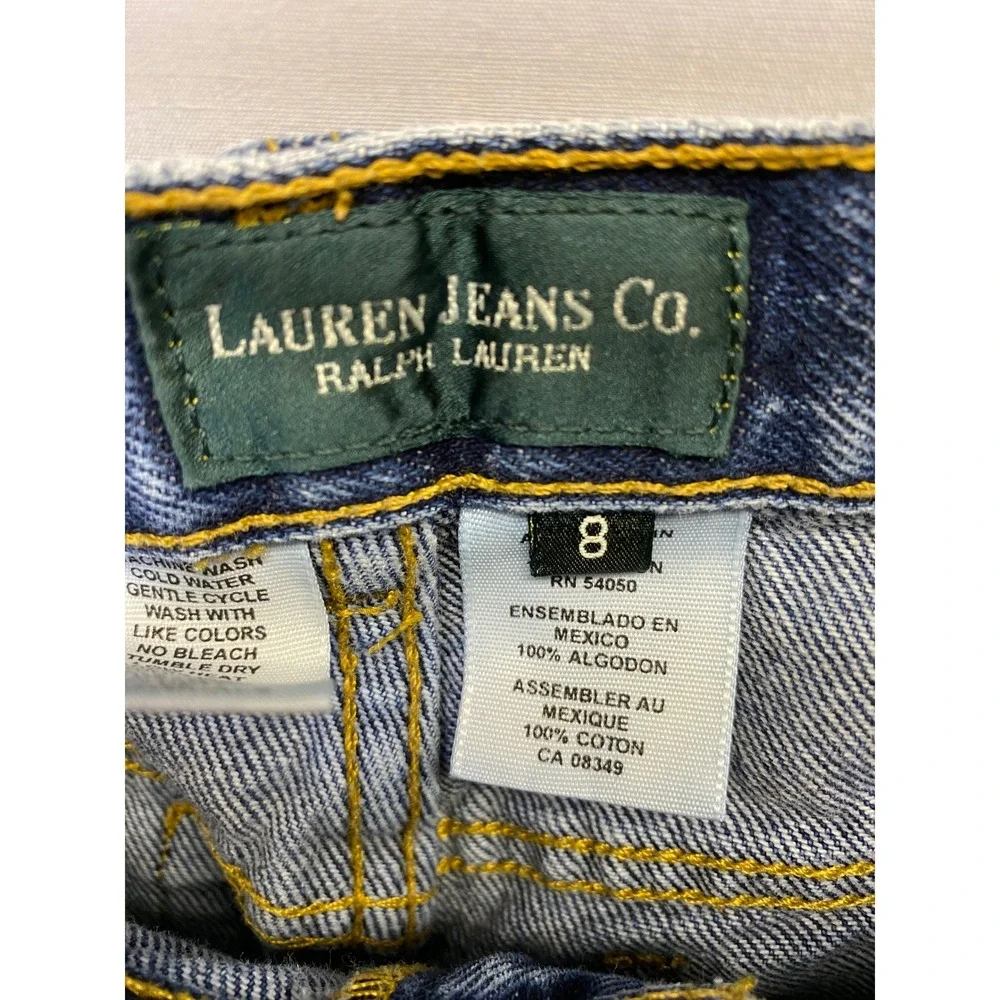 Lauren‎ Ralph Lauren Jeans Women's 8 Blue Straight Leg Classic Denim Timeless